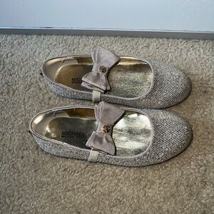 Michael Kors girls glitter flats